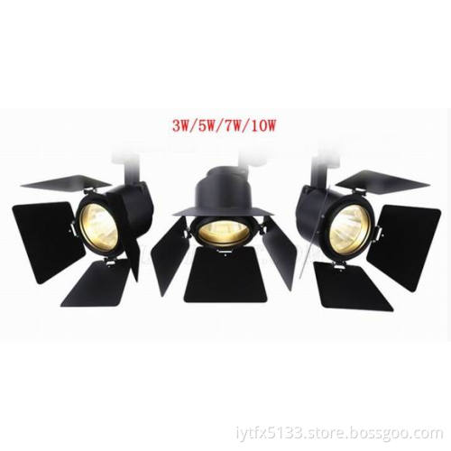 3w 5w 7w 10w Black LED Track Lighting